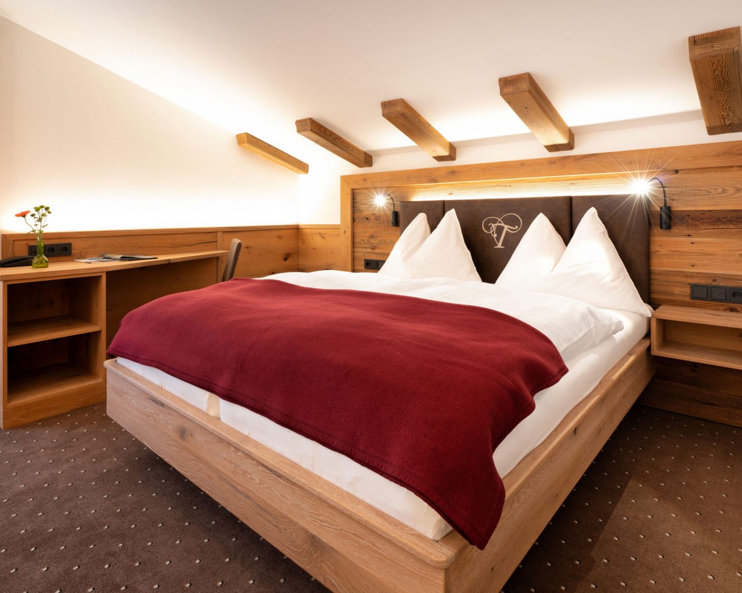 Tröpolacherhof Doppelzimmer Nesterl Anischt Bett